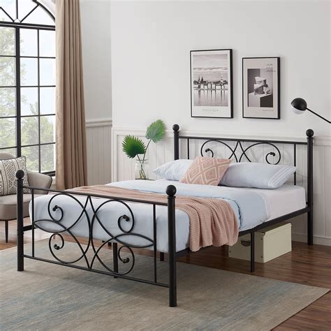 The Novogratz Bushwick Metal Bed has a simple design that will perfectly complement rooms of any style and décor. With round finials featured on the headboard and footboard posts, its style and color can be easily combined with bold colors and accessories to brighten up the room. Complete with metal slats, side rails, and center legs, this bed ... 
